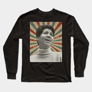 Aretha Franklin Long Sleeve T-Shirt